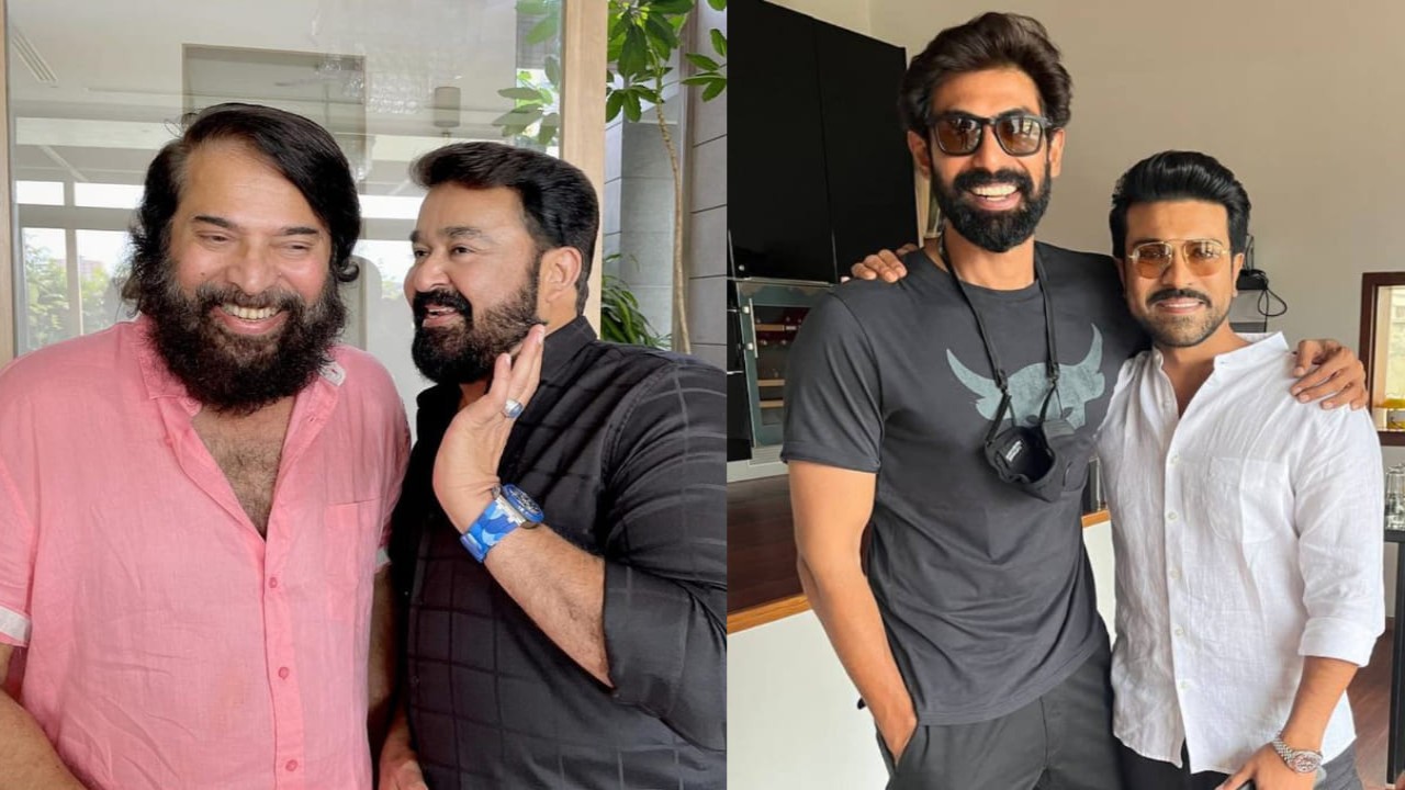 Friendship Day: Mohanlal-Mammootty to Rana Daggubati-Ram Charan, 7 BFFs who make us sing 'Dosti' (PC: Mohanlal and Ram Charan Instagram) Mohanlal and Ram Charan Instagram