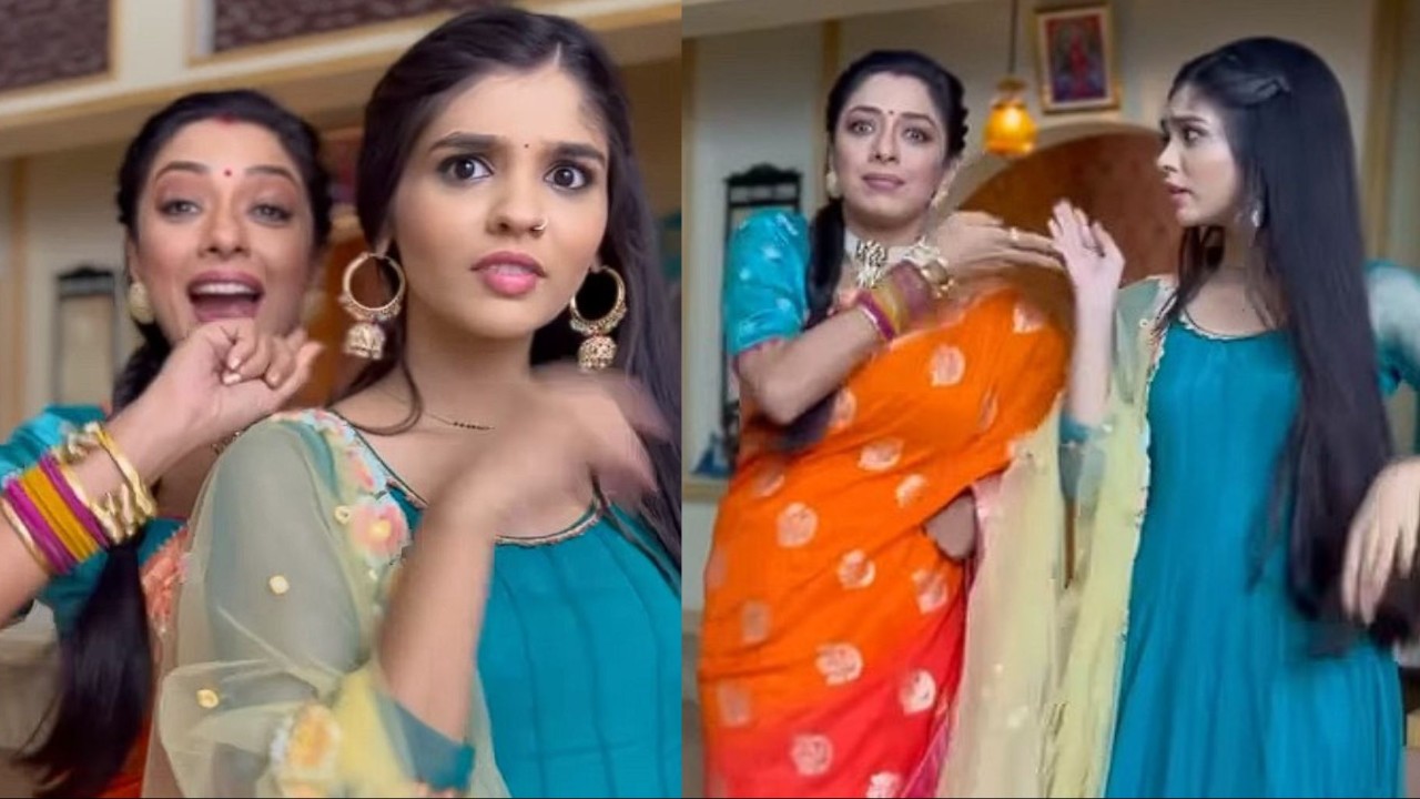 Rupali Ganguly and Pranali Rathod jump on to the What Jhumka trend (PC: Rupali Ganguly Instagram) Rupali Ganguly and Pranali Rathod