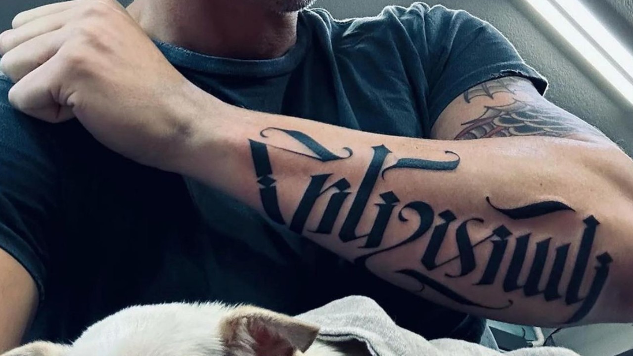 Joe's tattoo symbols American heritage (Instagram) Instagram