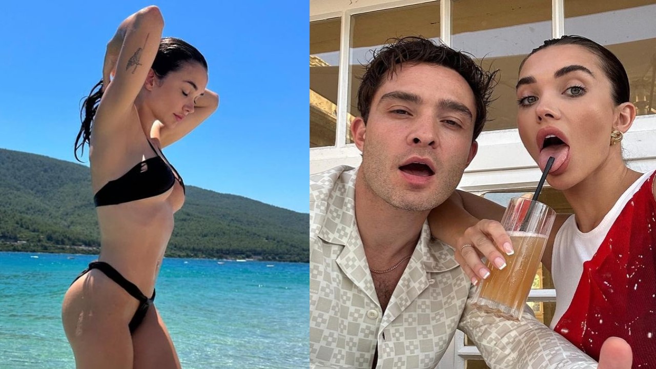 Amy Jackson embraces beach bliss in black bikini; shares perfect moments with son Andreas and BF Ed Westwick