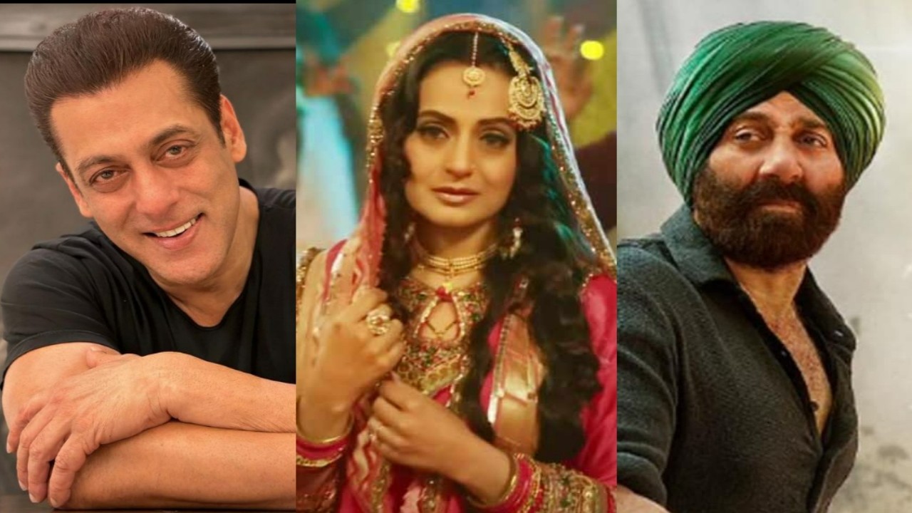 Ameesha Patel, Sunny Deol and Salman Khan (Image credits: Zee Studios, Instagram) Ameesha Patel, Sunny Deol, Salman Khan, Gadar 2
