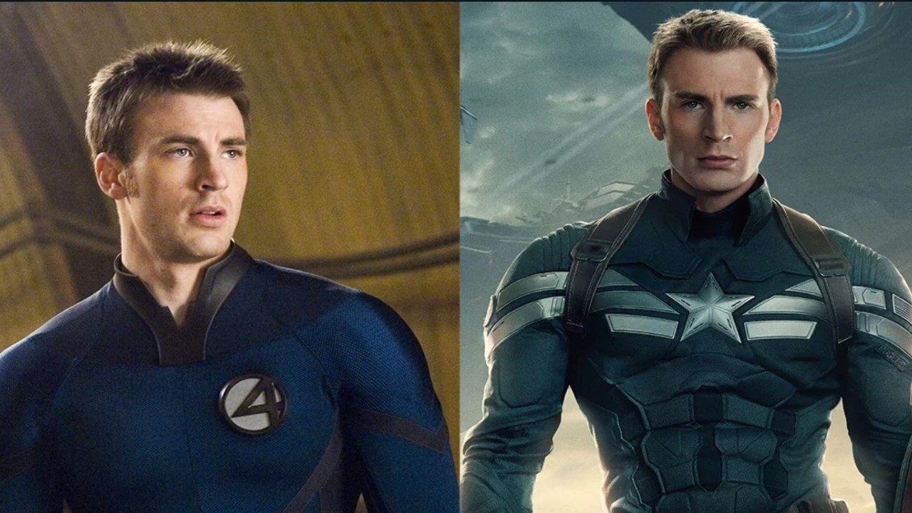Chris Evans as Johnny Storm and Chris Evans (Youtube) Youtube