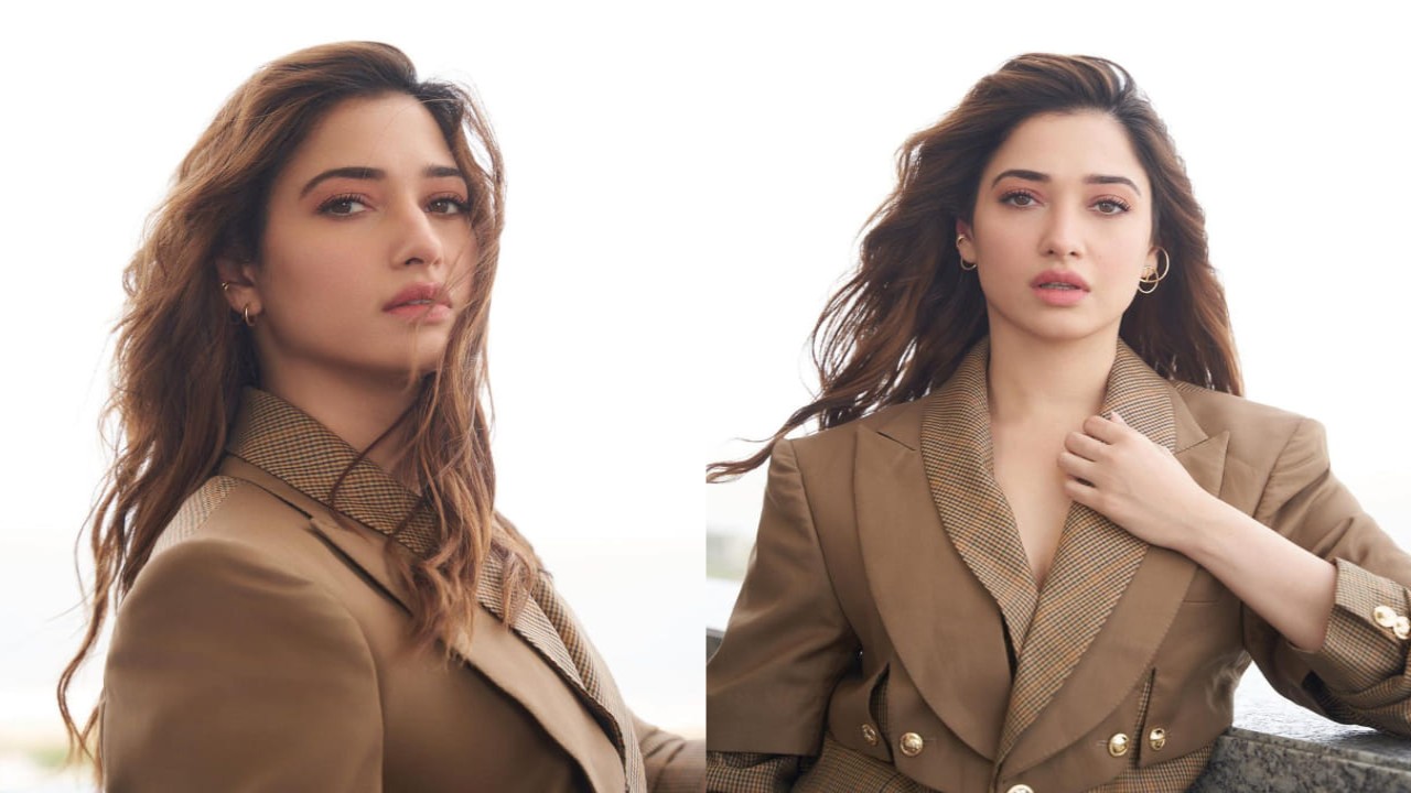 Tamannaah Bhatia effortlessly raises the power of a blazer; sets boss babe vibes | PINKVILLA