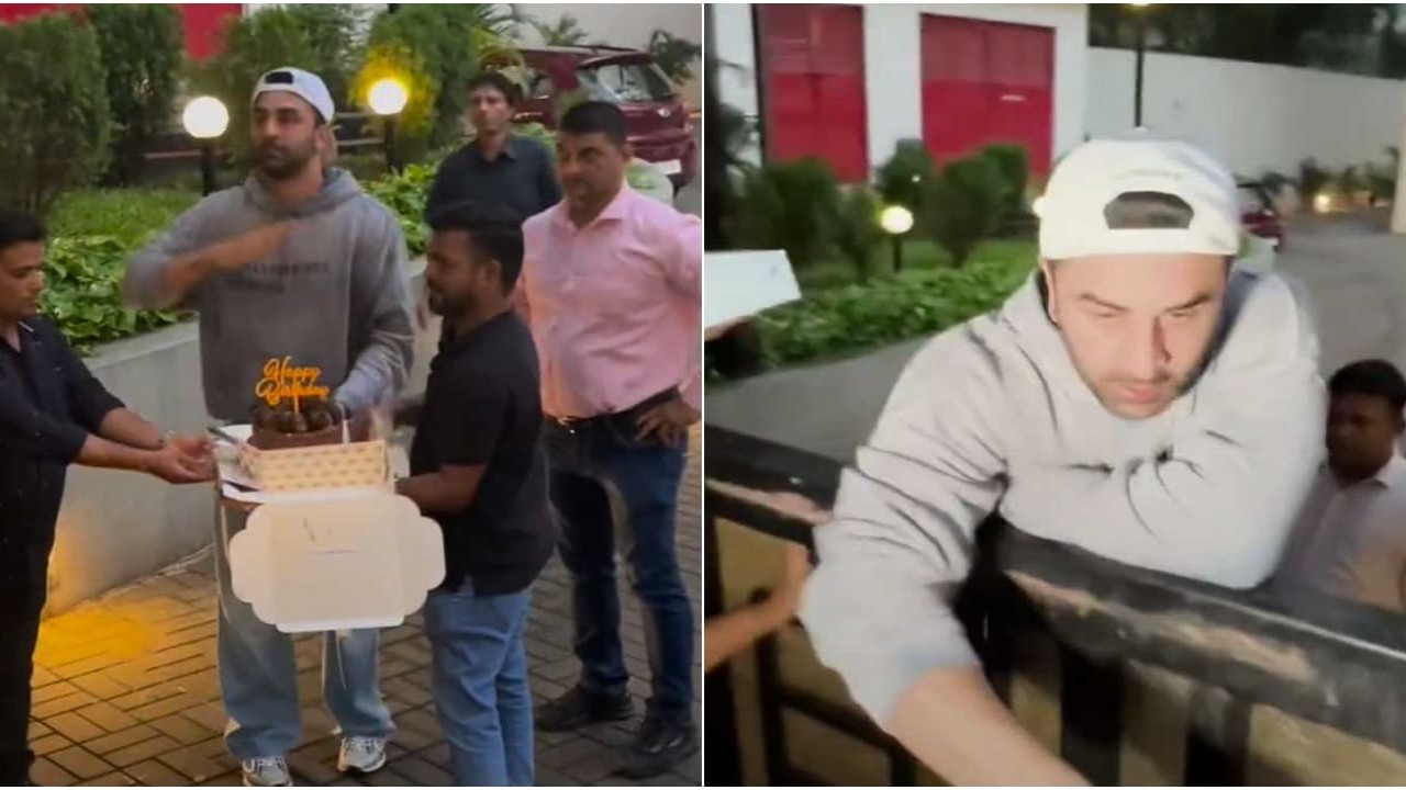 Image: Instagram WATCH: Ranbir Kapoor celebrates his 41st birthday with fans; cuts cake and clicks selfies