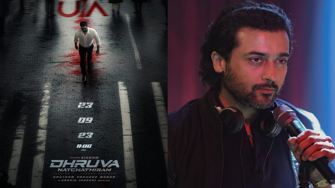 Suriya was the first choice for Dhruva Natchathiram, but was later replaced by Chiyaan Vikram (Image credits: Twitter, Netflix) Dhruva Natchathiram, Suriya, Gautham Vasudev Menon, Chiyaan Vikram