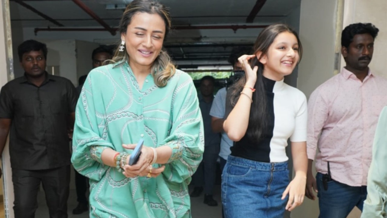 Namrata Shirodkar and Sitara attend an event 