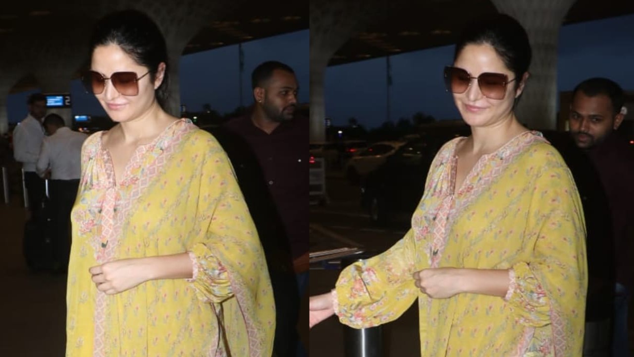 Katrina Kaif looks stunning in her latest airport appearance.  Scroll down to see her rocking the look. (PC: Manav Manglani)