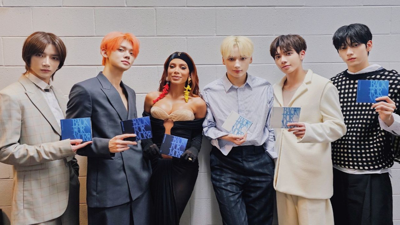TOMORROW X TOGETHER, Anitta; Picture Courtesy: TXT’s Twitter TOMORROW X TOGETHER, Anitta; Picture Courtesy: TXT’s Twitter