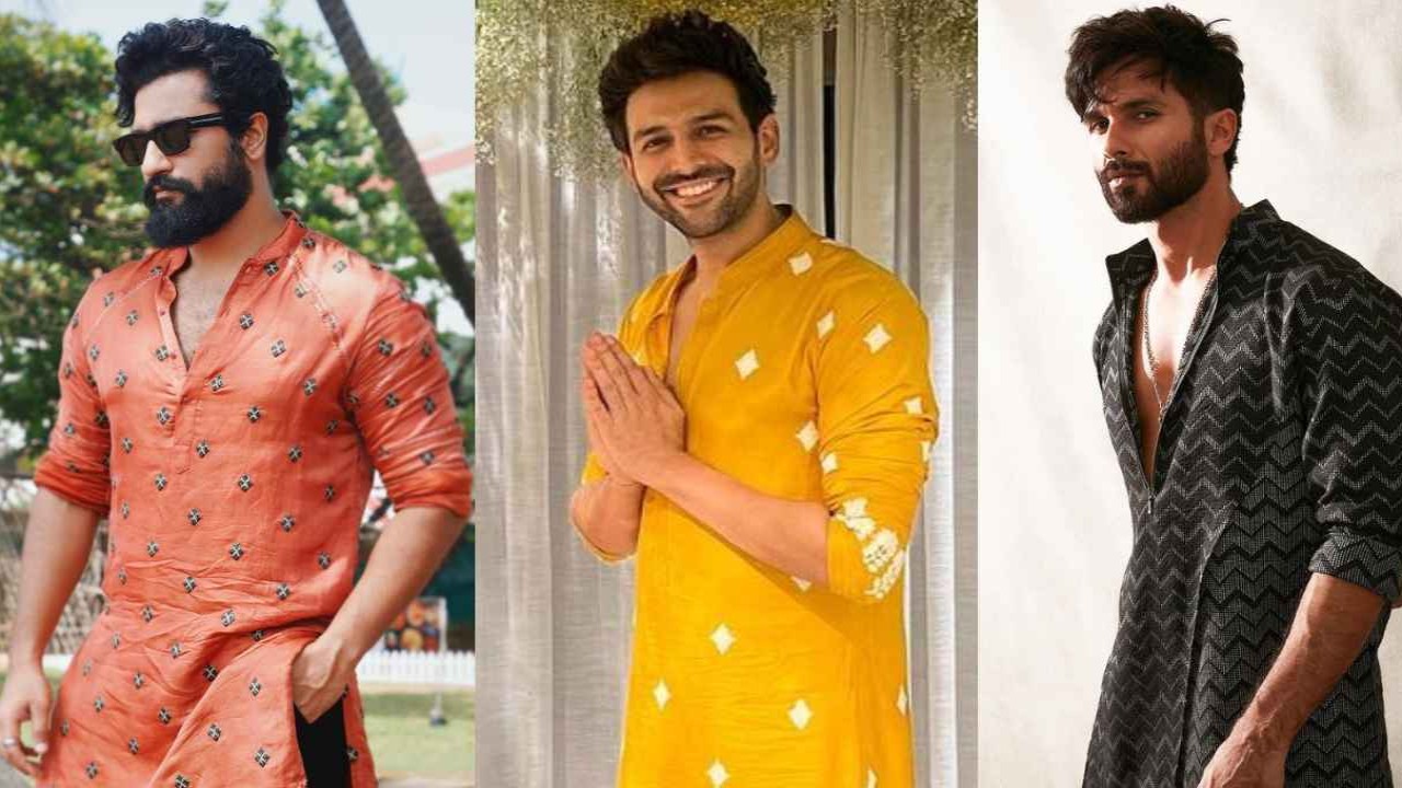 Shahid Kapoor, Vicky Kaushal to Kartik Aaryan: Get wedding season inspo from Bollywood actors’ ethnic wear (PC: Celebrities Instagram) Shahid-Kapoor-Vicky-Kaushal-Kartik-Aaryan-arjun-kapoor-wedding-season-style-fashion