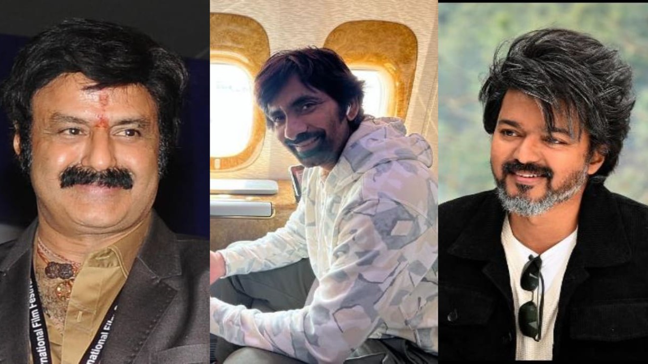 Balakrishna, Ravi Teja, and Thalapathy Vijay's films to WITNESS a massive box office clash on Dussehra? (PC. Nandamuri Balakrishna IMDb, Ravi Teja Instagram, Vijay Instagram) Balakrishna, Ravi Teja and Thalapathy Vijay's films to witness a box office clash on Dussehra