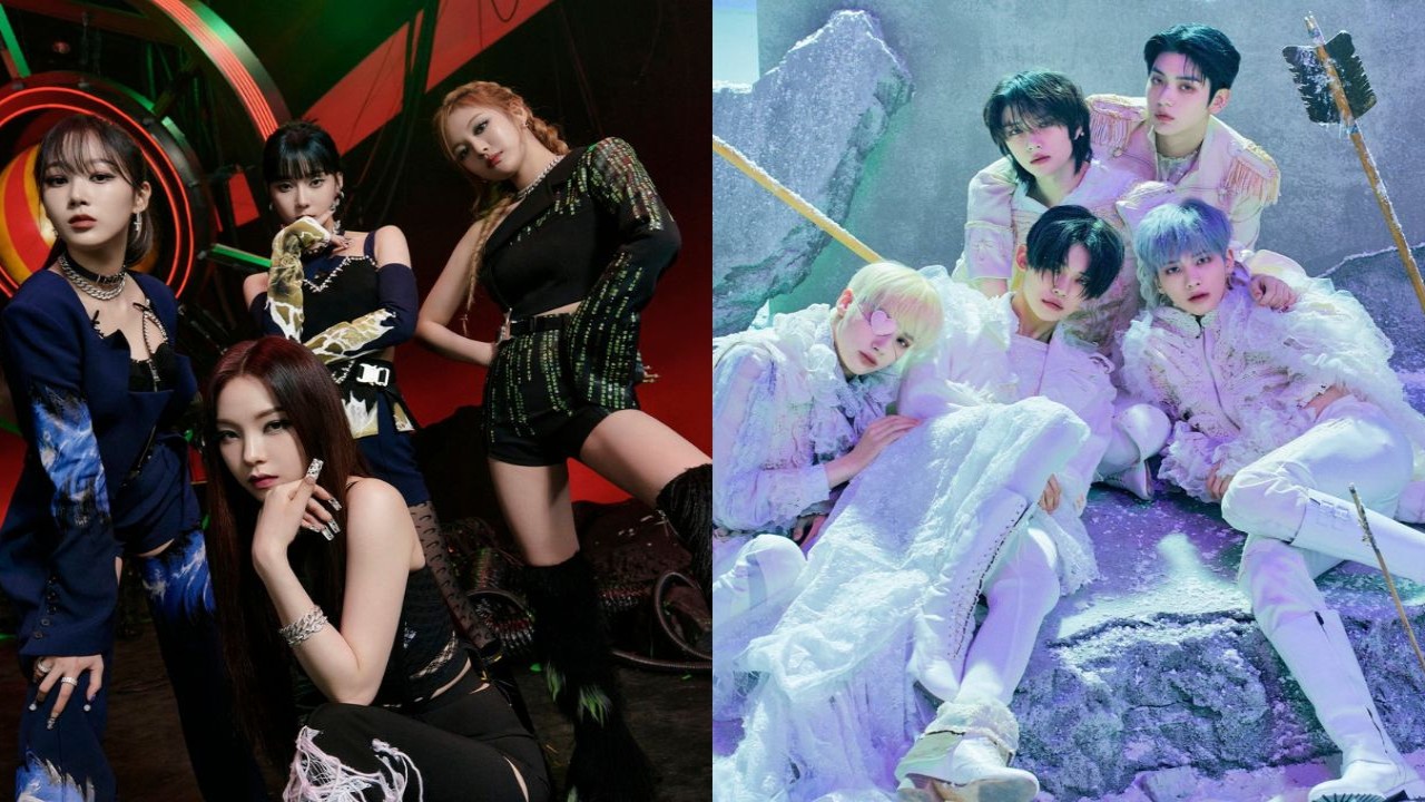 aespa credits- SM Entertainment, TXT credits- BIGHIT MUSIC aespa credits- SM Entertainment, TXT credits- BIGHIT MUSIC