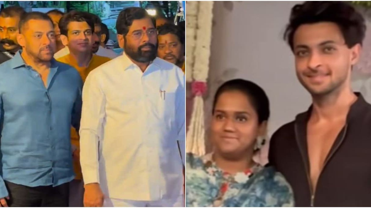 Image Credits: Manav Manglani Instagram, Pinkvilla Instagram WATCH: CM Eknath Shinde joins Salman Khan for Ganesha Darshan at Arpita Khan and Aayush Sharma's house