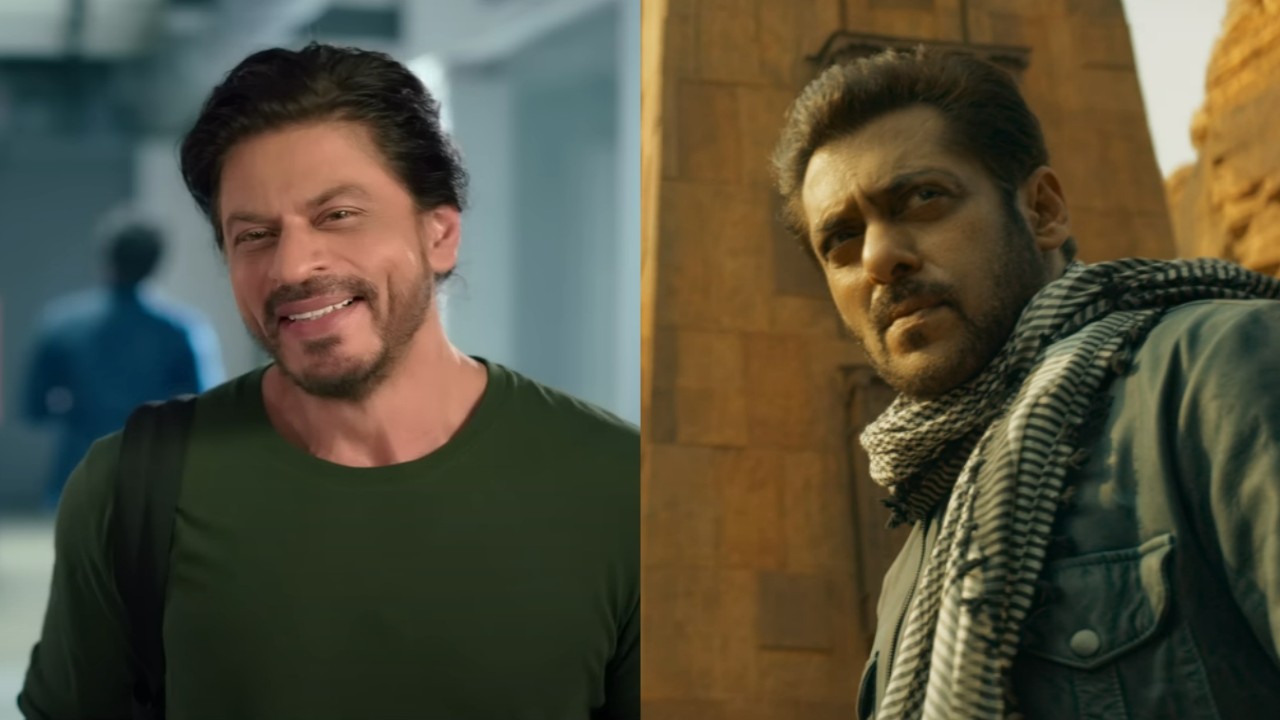 Shah Rukh Khan in Dunki announcement, Salman Khan in Tiger 3 (Credits: Red Chillies Entertainment, Yash Raj Films) Shah Rukh Khan, Dunki, Salman Khan, Tiger 3