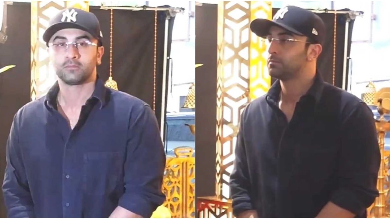 WATCH: Ranbir Kapoor shows off his Rajneeti look as he visits T Series  office for Ganpati Darshan