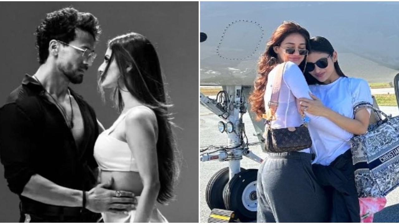 Pic courtesy: Tiger Shroff (Twitter), Disha Patani (Instagram) Tiger Shroff, Mouni Roy and Disha Patani