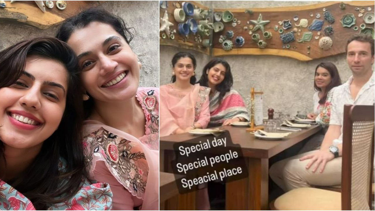 Taapsee Pannu calls lunch date with boyfriend Mathias Boe and sister Shagun ‘Special day’-PIC