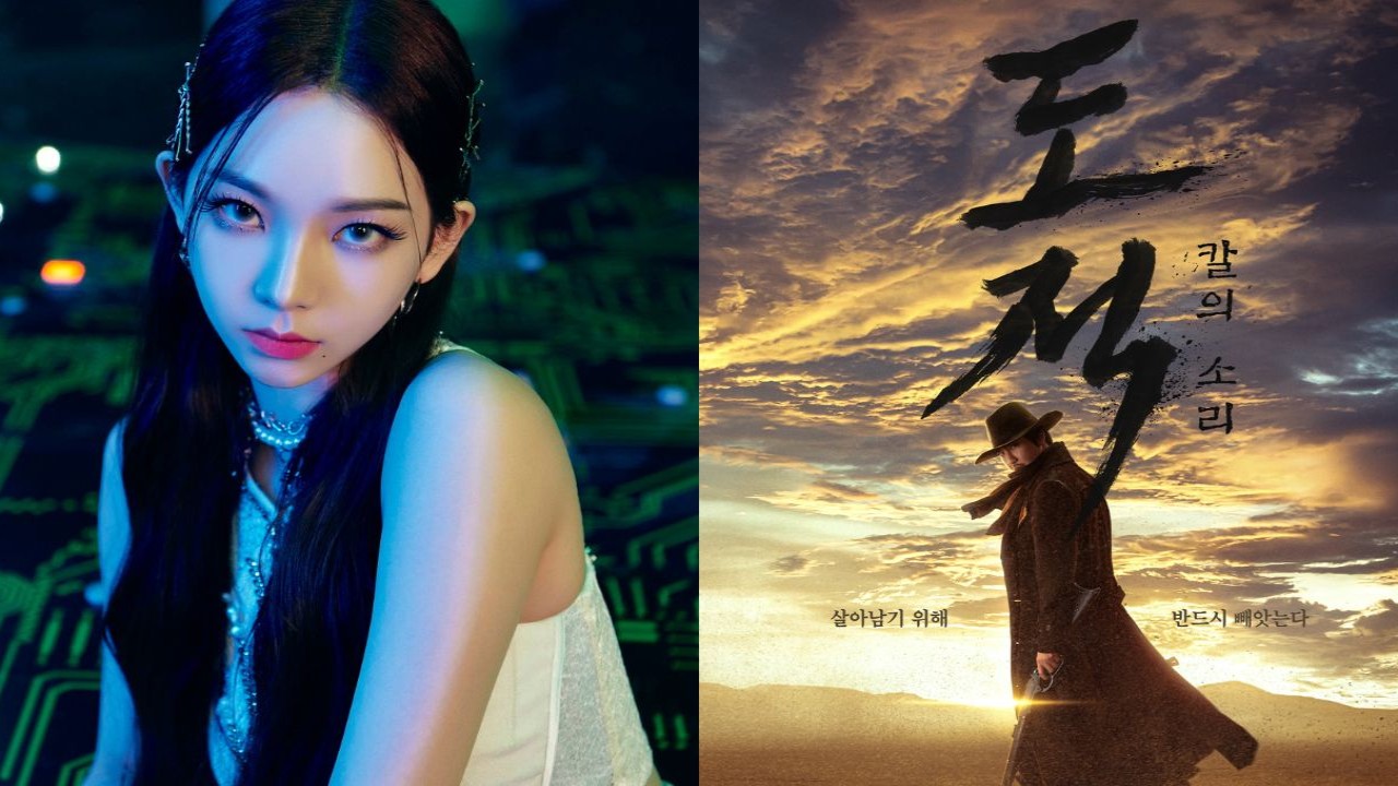 Karina credits- SM Entertainment, Song of Bandits credits- Netflix Karina credits- SM Entertainment, Song of Bandits credits- Netflix