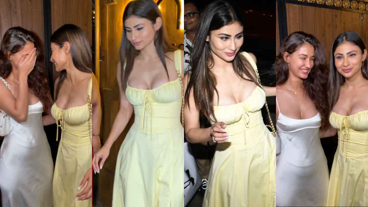Mouni Roy pairs affordable bustier dress with expensive Chanel bag; The perfect choice for night outs 