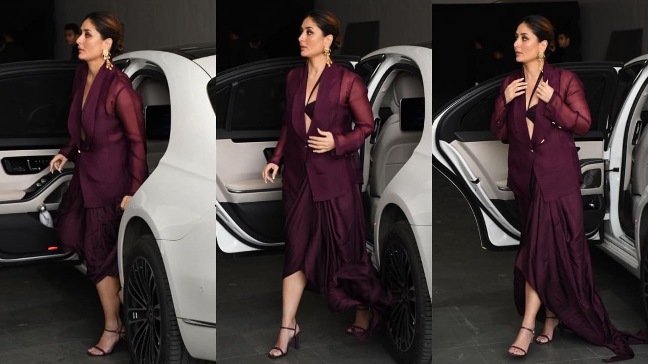 Kareena radiates glamour in a blazer set