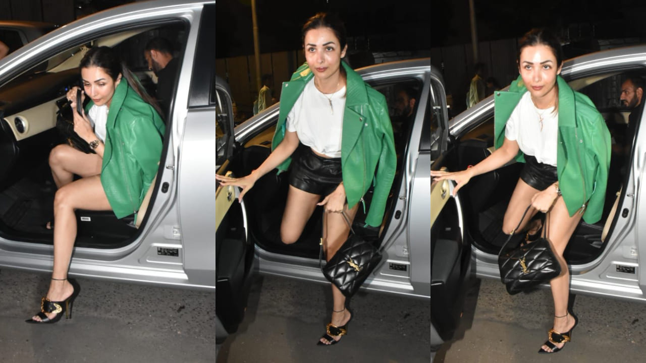 Malaika Arora's luxe leather-on-leather is an ultimate stand-out look and we are big-time crushing over it