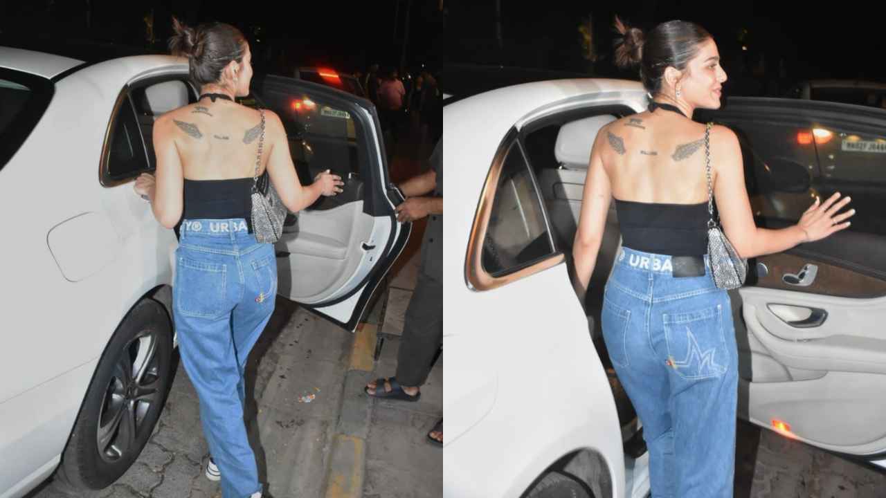 Alaya Furniturewalla Pairs Her Rs 1.30 Lakh Louis Vuitton Bag With A Crop  Top, Joggers And Gucci Sneakers