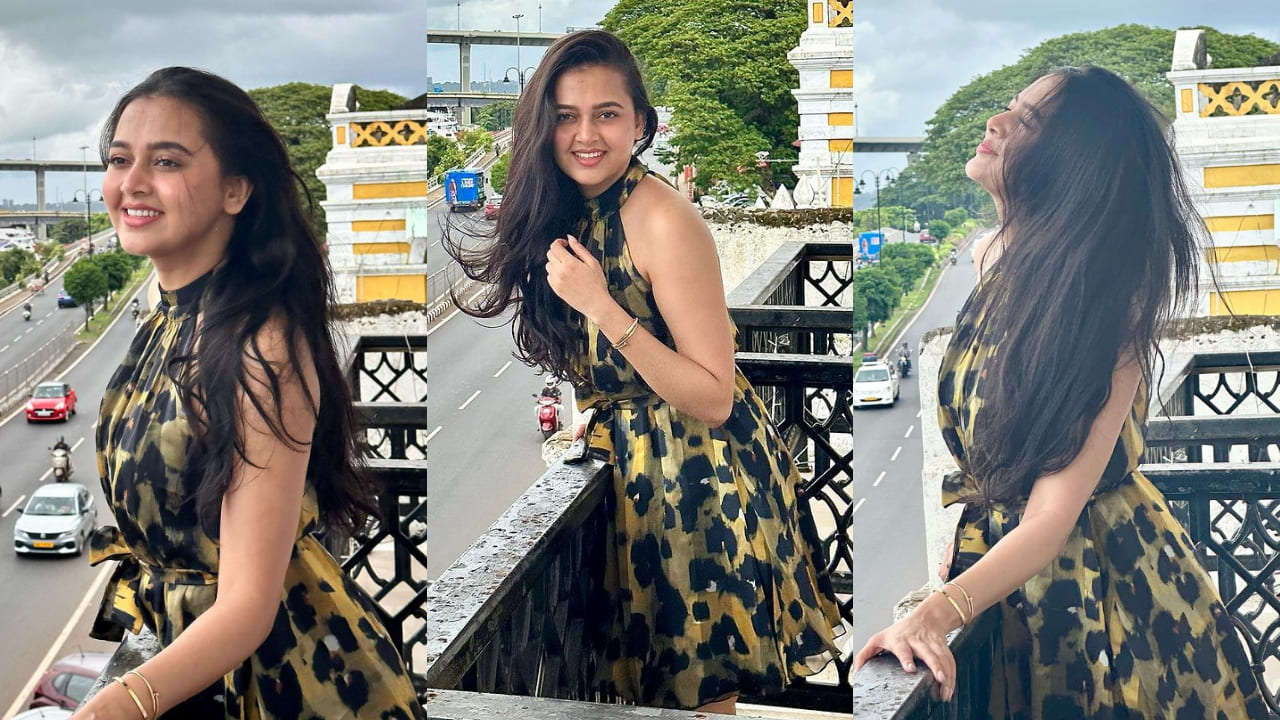 Tejasswi looks cool in an animal print outfit