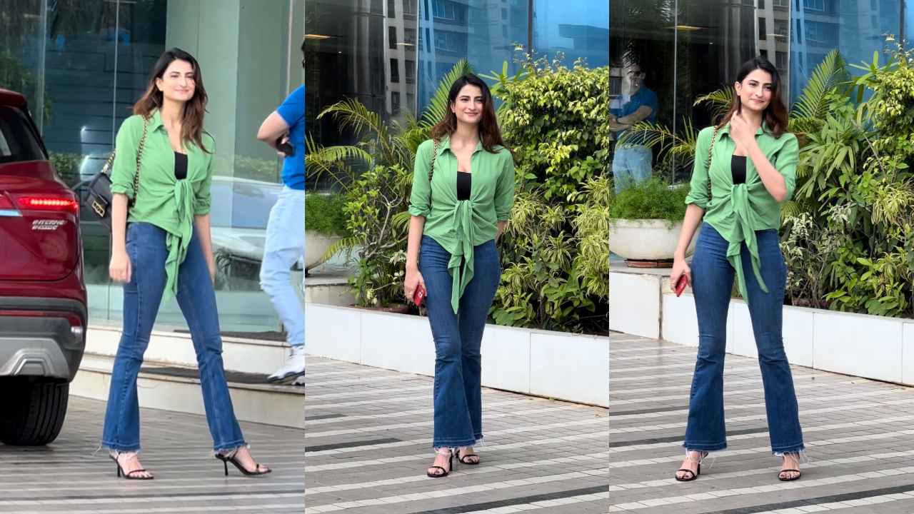 Palak Tiwari serves affordability with a side of luxury in tie-up top, jeans, and expensive Louis Vuitton bag