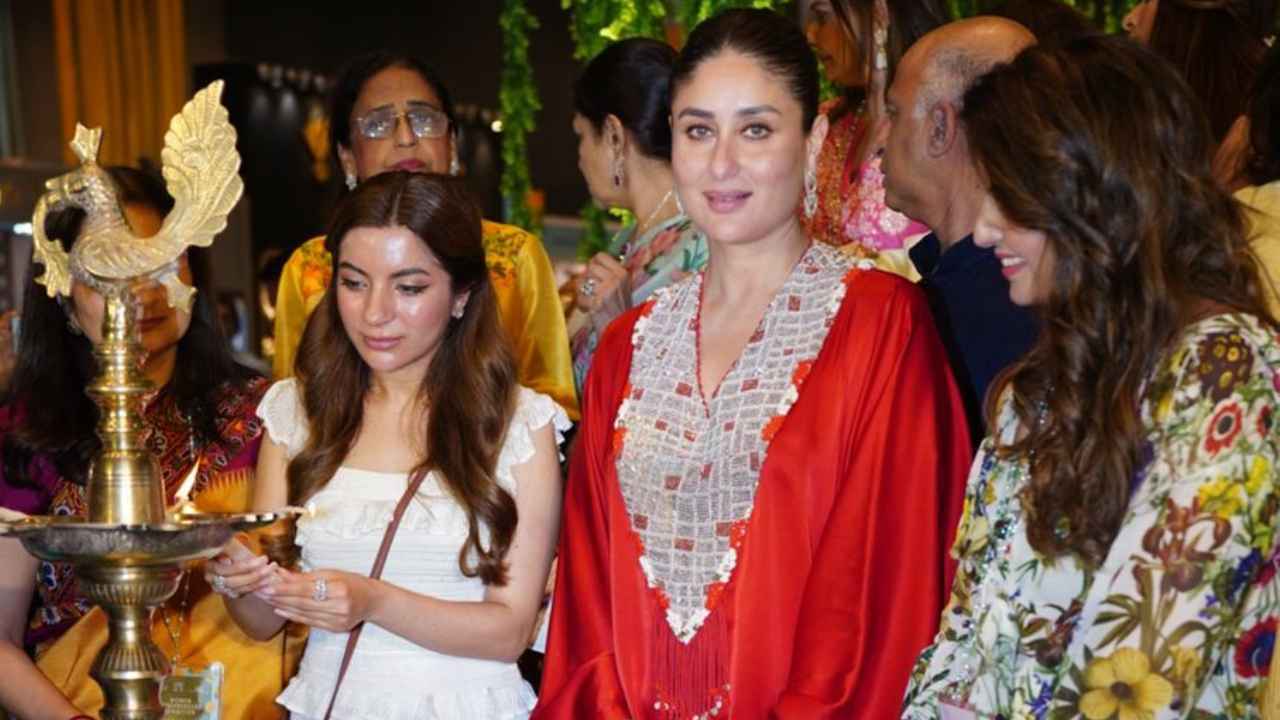 Kareena Kapoor Khan wears fuss-free outfit in vibrant red embroidered top with draped dhoti skirt: Yay or Nay?