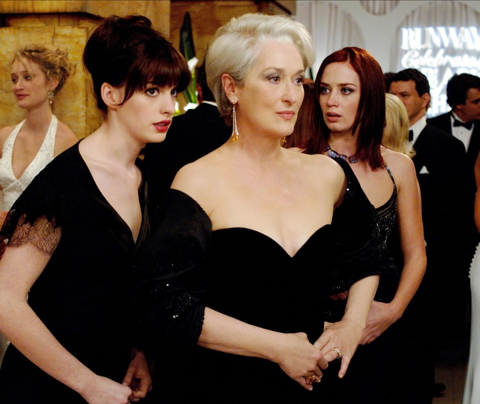 Anne Hathaway, Meryl Streep, and Emily Blunt (IMDB)