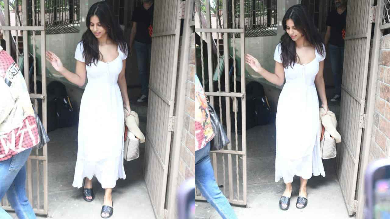 Suhana Khan is obsessed with delicate lace-laden white sundresses and we have proof