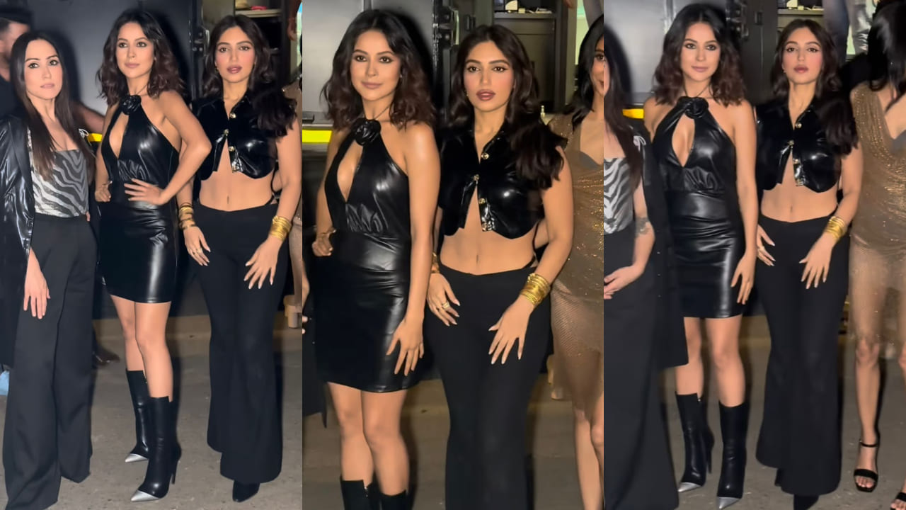 Shehnaaz Gill in gorgeous black minidress