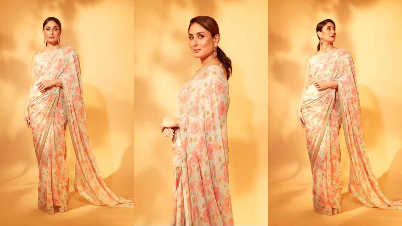 Kareena Kapoor Khan makes case for the subtle art of acing minimalism in delicate floral Sabyasachi saree