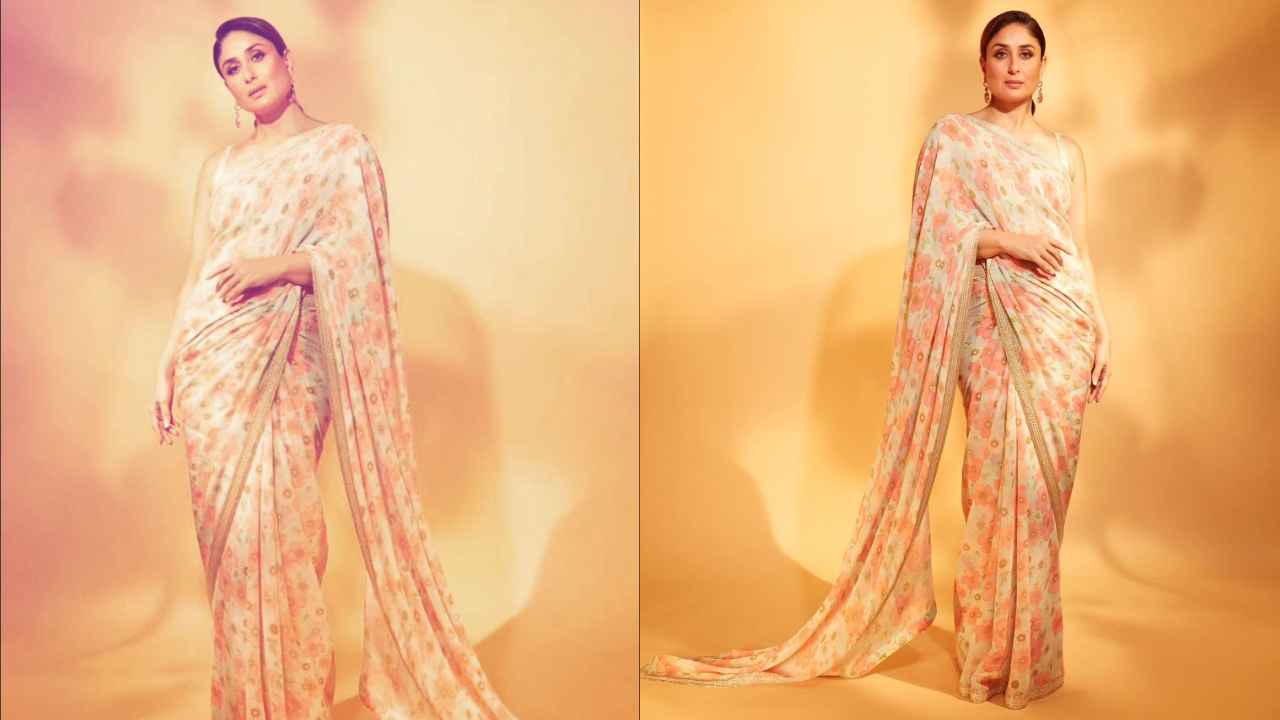 Kareena Kapoor Khan makes case for the subtle art of acing minimalism in delicate floral Sabyasachi saree