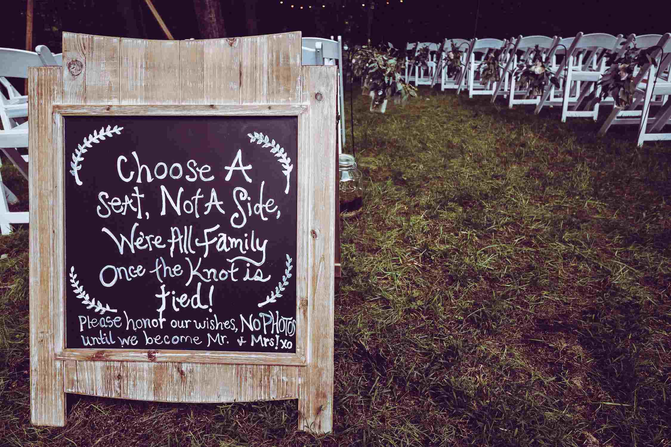 wedding welcome sign ideas