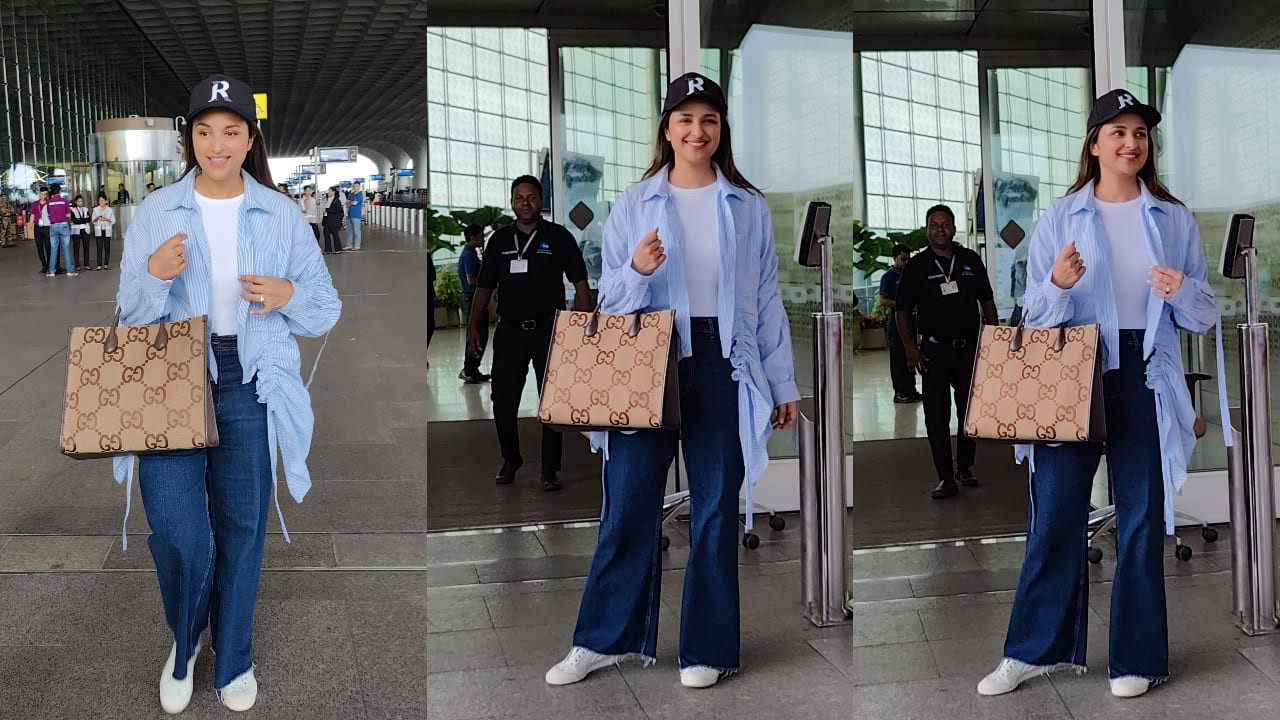 Parineeti in casual airport style