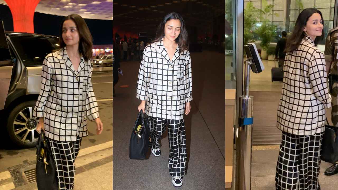 Alia Bhatt flaunts her love for Gucci in oversized shirt, matching pants, high-top sneakers, and expensive bag (PC: Manav Manglani)