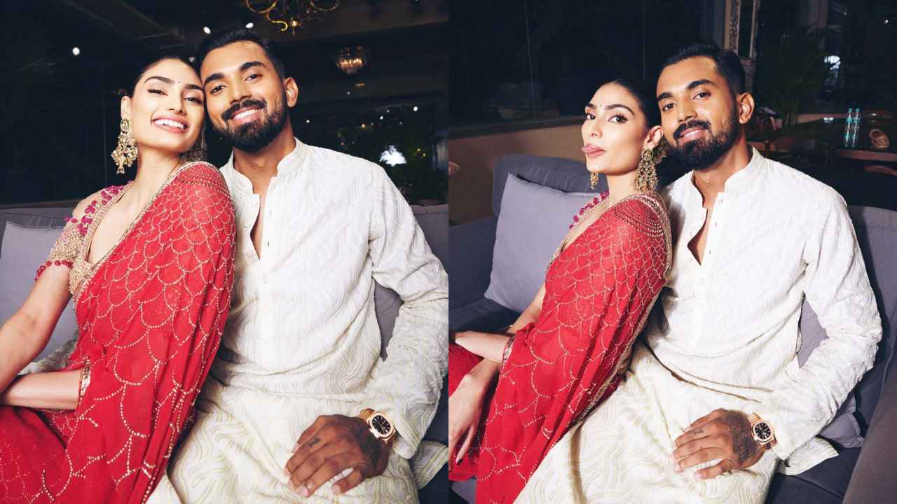 Athiya Shetty’s Rs. 2.7 lakh Tarun Tahiliani saree with gold embroidered blouse is the epitome of bridal wear