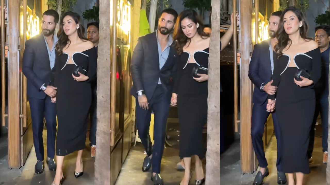 Mira Rajput in black dress