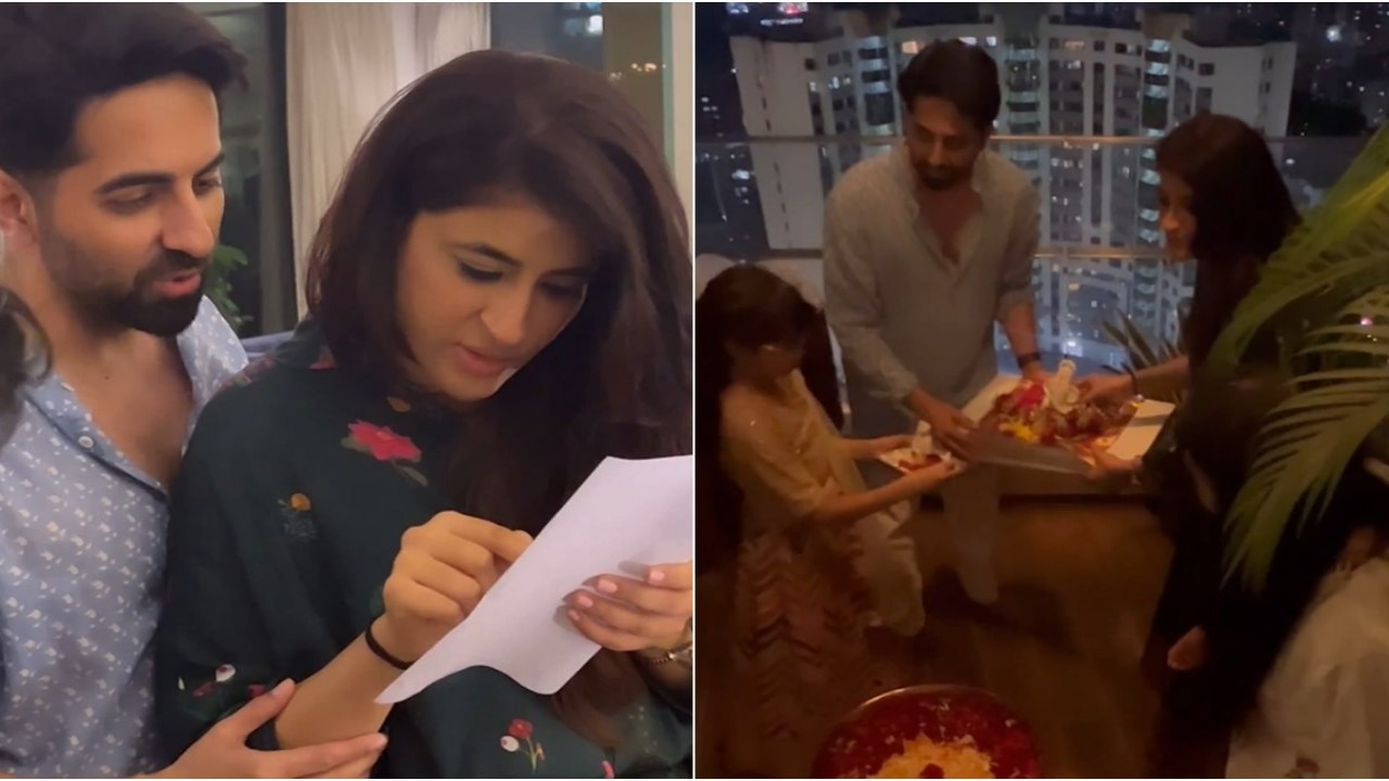 Inside Ayushmann Khurrana-Tahira Kashyap’s eco-friendly Ganesh Chaturthi celebration with their kids-VIDEO Inside Ayushmann Khurrana-Tahira Kashyap’s eco-friendly Ganesh Chaturthi celebration with their kids-VIDEO