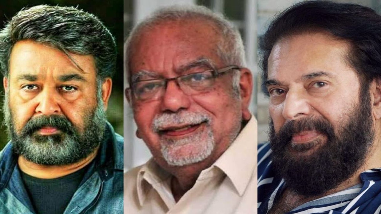 Filmmaker KG George passes away at 77; Mohanlal, Mammootty and Prithviraj Sukumaran pay tribute (PC: Sreedhar Pillai twitter, IMDb & Instagram) PC: Sreedhar Pillai twitter, IMDb & Instagram
