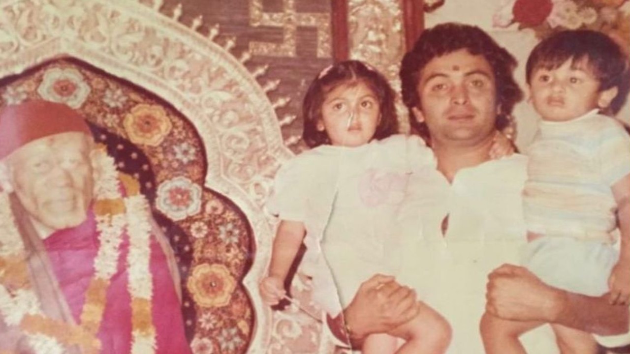 Picture courtesy: Instagram Ranbir Kapoor, Riddhima’s throwback PIC with dad Rishi Kapoor as they seek Sai Baba's blessings is unmissable