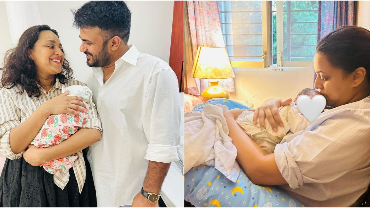 New mom Swara Bhasker kisses her baby girl in adorable PIC; Fahad Ahmad calls them a ‘blessing’