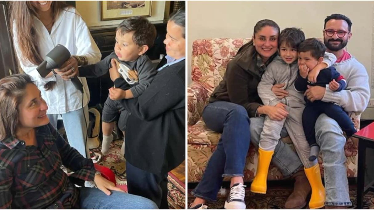 Kareena Kapoor drops BTS from Jaane Jaan Set with Saif Ali Khan, Taimur,  and Jeh turns mommy's hairstylist | PINKVILLA