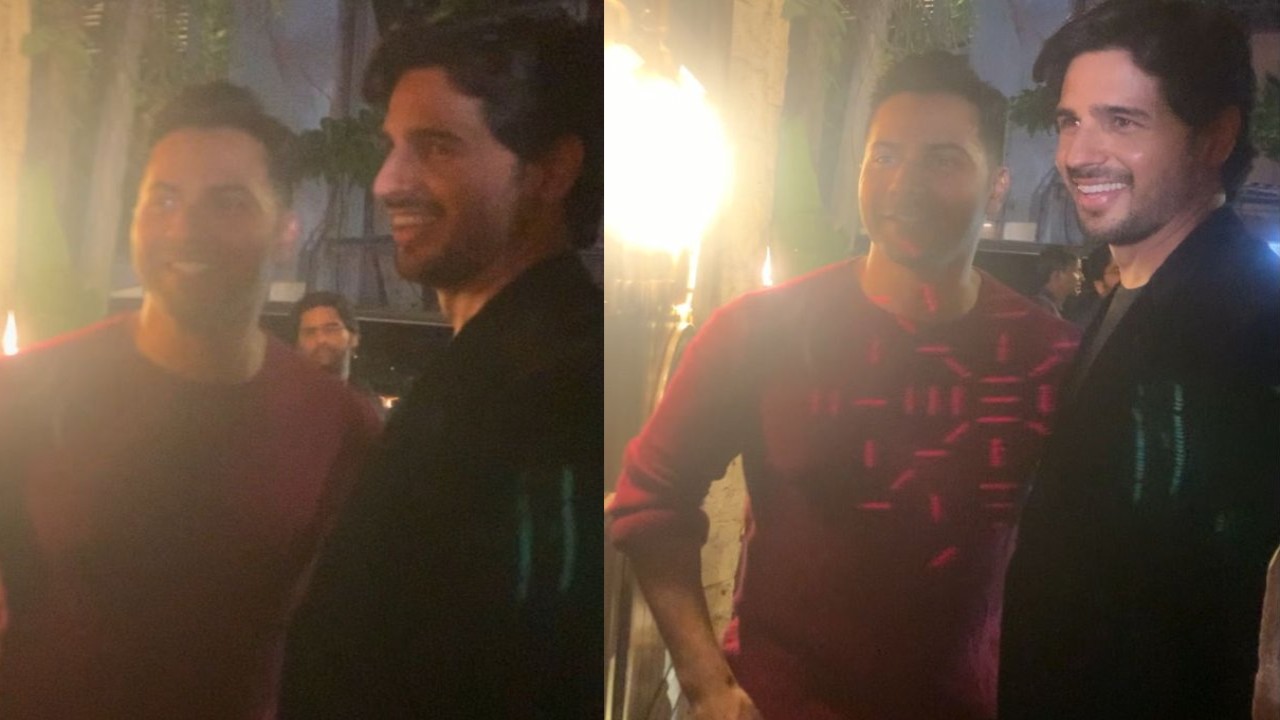 Picture courtesy: APH Images WATCH: Sidharth Malhotra, Varun Dhawan's reunion at Aman Gill’s wedding party reminds fans of SOTY days