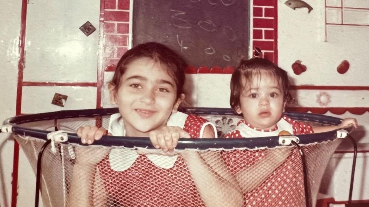 Picture courtesy: Instagram Karisma Kapoor shares priceless childhood pic with birthday girl Kareena Kapoor Khan: 'Always by your side'