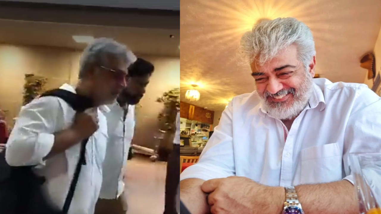 Ajith Kumar clicked at Chennai airport; video goes viral (PC: twitter) Tamil actor Ajith Kumar clicked at Chennai airport