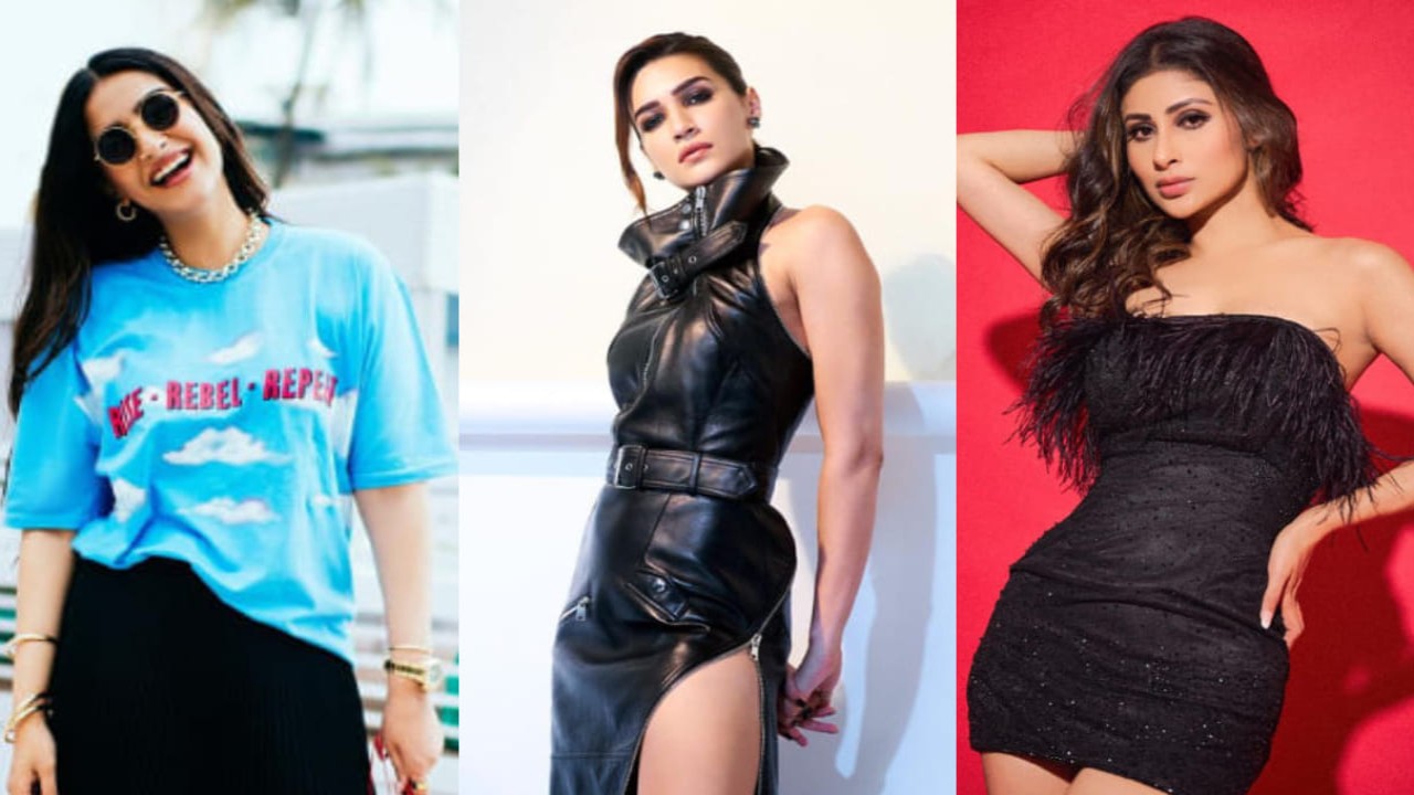 Best dressed Bollywood divas of the week. (PC: Sonam Kapoor, Sukriti Grover and Mouni Roy Instagram)