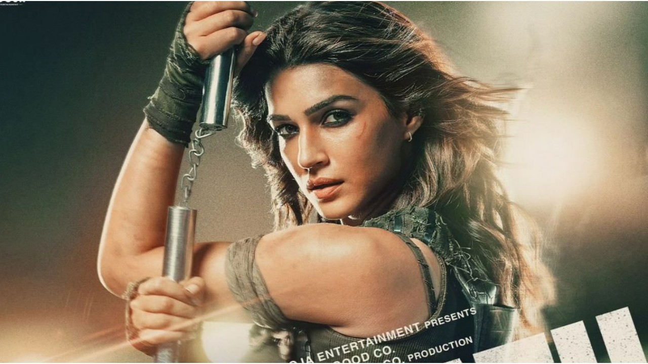 Ganapath: Kriti Sanon’s FIRST LOOK from Tiger Shroff starrer features her in action-packed avatar