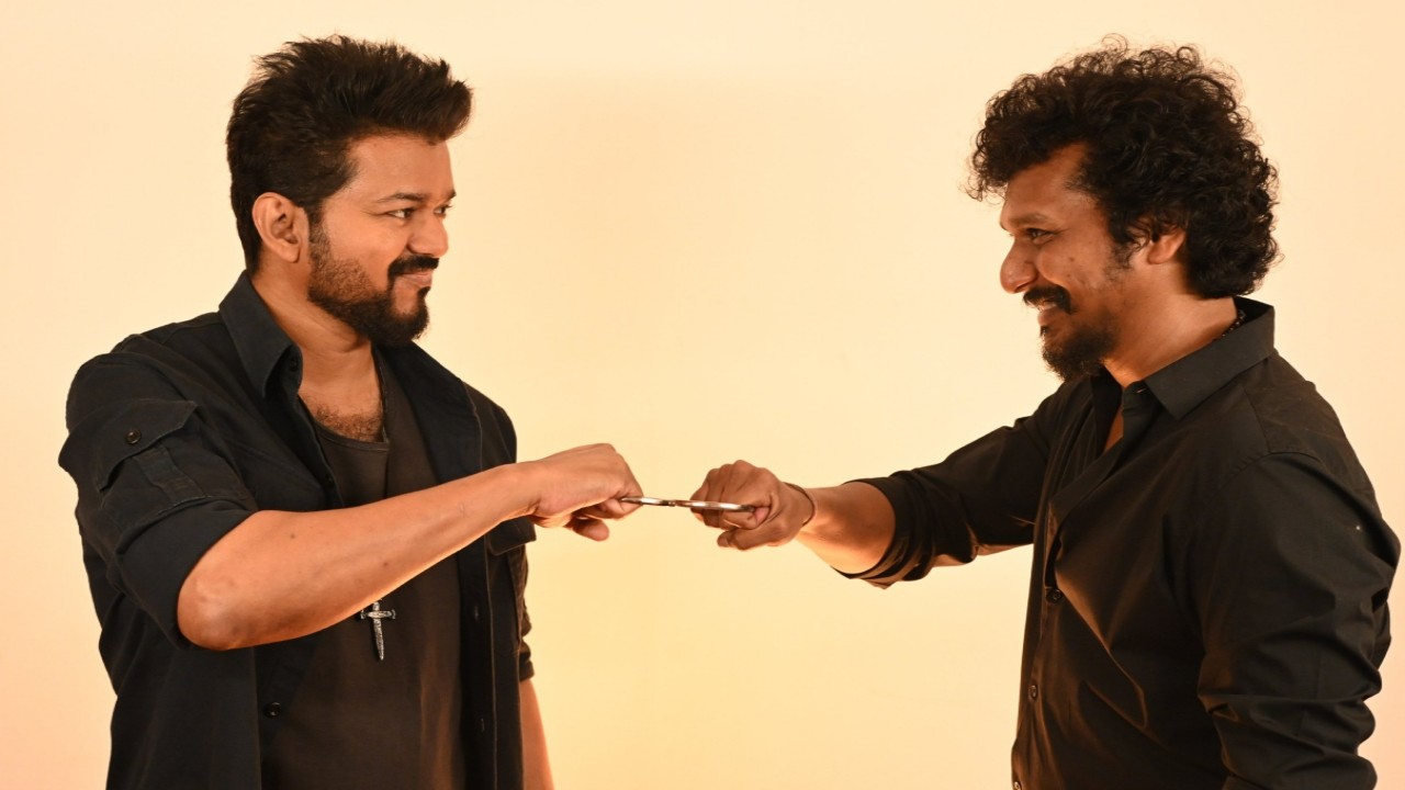 Thalapathy Vijay and Lokesh Kanagaraj on the sets of Leo (Credits: Twitter) Leo, Thalapathy Vijay, Lokesh Kanagaraj