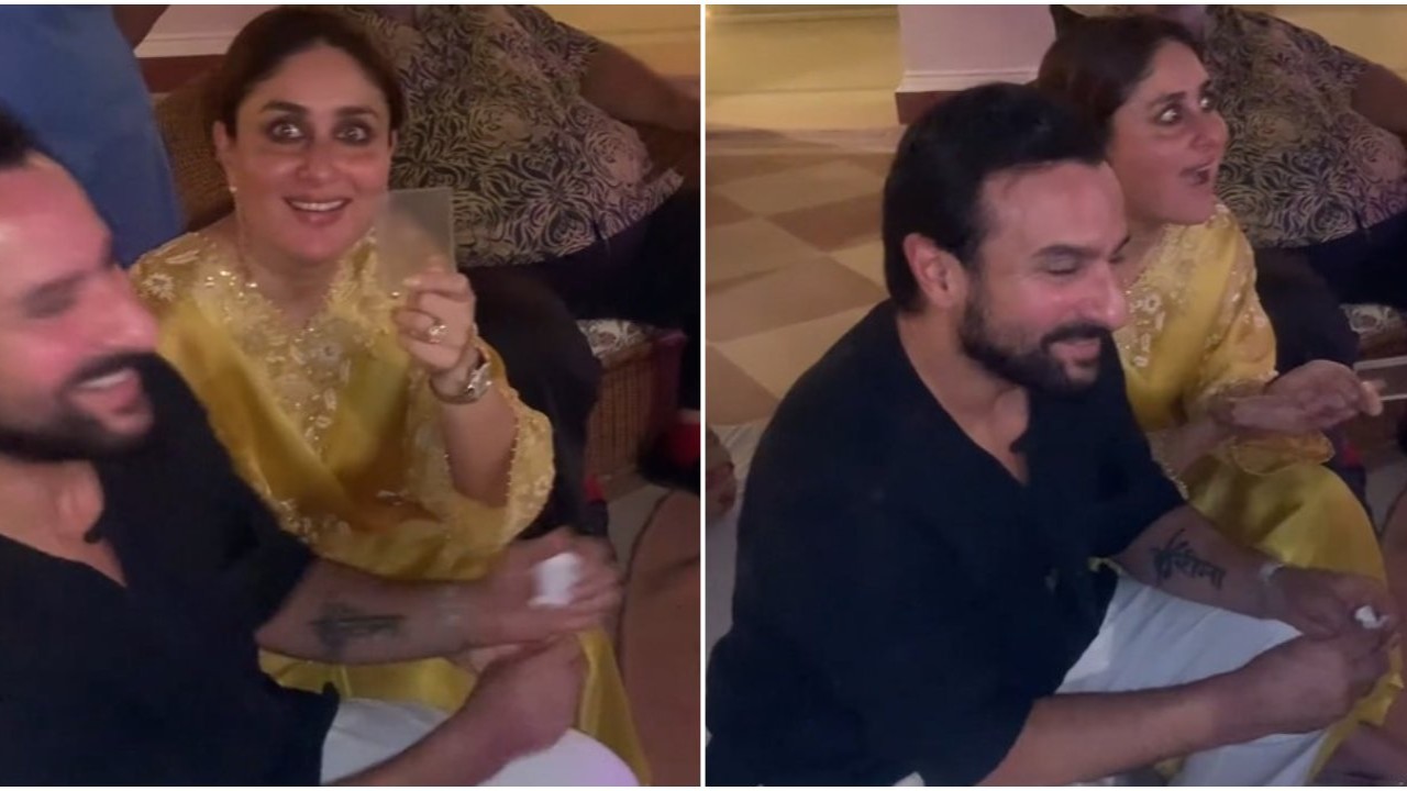 Pic courtesy: Karan Khanna Instagram Saif Ali Khan and Kareena Kapoor Khan